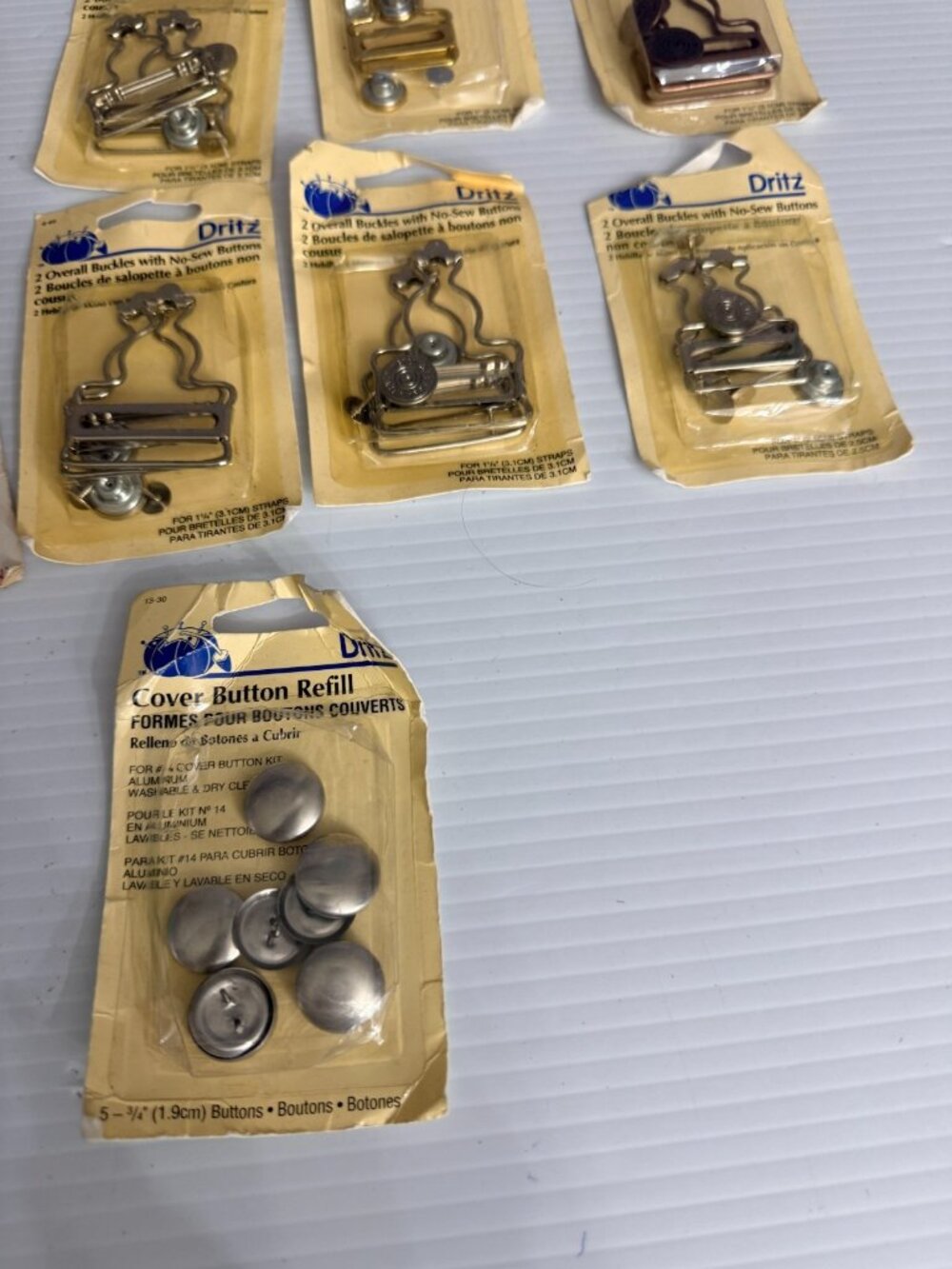 Lot of Dritz Sewing accessories Overall Buckles, Snap attacher, cover button - Picture 6 of 6
